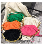 Plaid Shoulder Bag Cloud Cloth Autumn Winter Women Messenger Bag