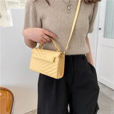 Embossed Small Bag Spring Casual Shoulder Messenger Bag Women's Handbag