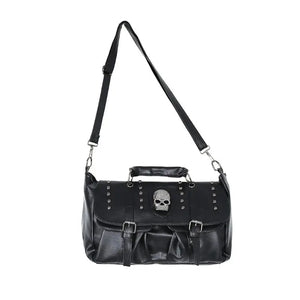 Personalised Punk Skull Shoulder Bag