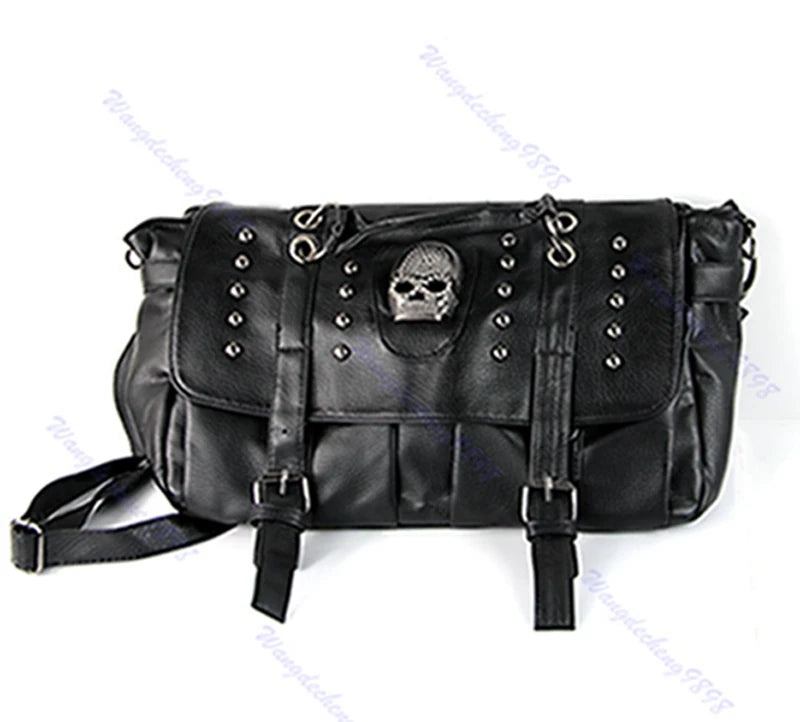 Personalised Punk Skull Shoulder Bag