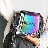 Holiday PU Messenger Crossbody Women Letter Shoulder Bag