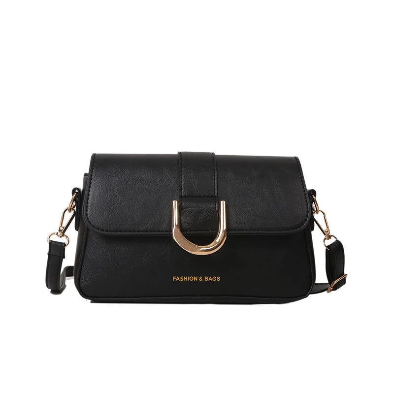 Vintage Square Shoulder Bag Crossbody Armpit Texture Purse