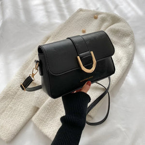 Vintage Square Shoulder Bag Crossbody Armpit Texture Purse