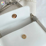 Underarm Bag Women Wide Strap PU Leather Small Handbag