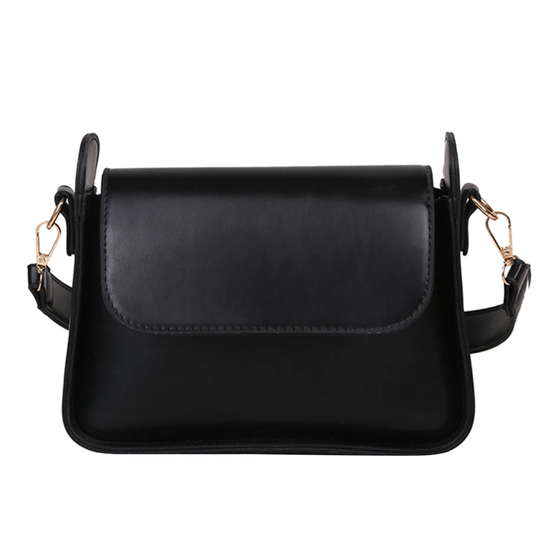 Underarm Bag Women Wide Strap PU Leather Small Handbag