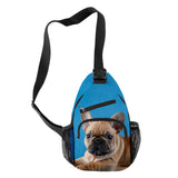 French Bulldog Crossbody Chest Bags Waterproof Boys/Girls Sports Travel
