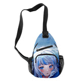Gawr Gura Shark Crossbody Chest Bag Waterproof Sports Travel Bag