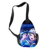 Gawr Gura Shark Crossbody Chest Bag Waterproof Sports Travel Bag