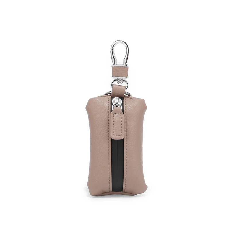 Genuine Leather Key Chain Holder Wallet for Auto Cars Keys Purses