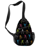 Skeleton Crossbody Chest Bag 3D Print Waterproof Teen Travel Shoulder