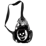 Skeleton Crossbody Chest Bag 3D Print Waterproof Teen Travel Shoulder