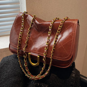 Women's Messenger Bags with Chains Shoulder Bags