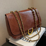 Women's Messenger Bags with Chains Shoulder Bags