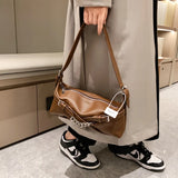 Women Shoulder Bags Western Style PU Leather Underarm Bag