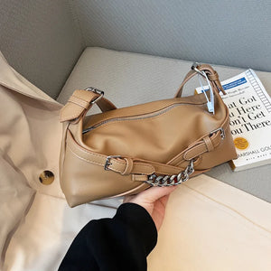 Women Shoulder Bags Western Style PU Leather Underarm Bag