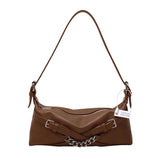 Women Shoulder Bags Western Style PU Leather Underarm Bag