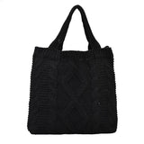 Women's Woolen Shoulder Bag Western Style Large Capacity Messenger Bag
