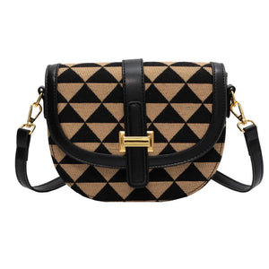High-End Women's Messenger Bag One-Shoulder Saddle Bag