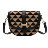 High-End Women's Messenger Bag One-Shoulder Saddle Bag