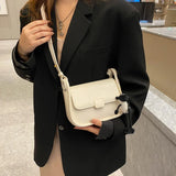 Retro PU Leather Crossbody Bag for Women Shoulder Messenger Bag