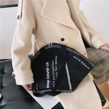 Printed Tote Shoulder Bag for Women, Large-Capacity Spring & Autumn Mask Bag