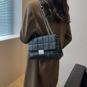 Women's Messenger Bag PU Leather Large Capacity Shoulder Handbag