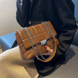 Women's Messenger Bag PU Leather Large Capacity Shoulder Handbag
