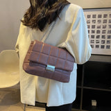 Women's Messenger Bag PU Leather Large Capacity Shoulder Handbag