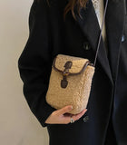 Plush Mobile Phone Bag Female Plush Messenger Bag Zero Wallet Small Square Bag