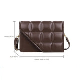 Rhombus Women's Shoulder Bag Texture Messenger Bag Handbags
