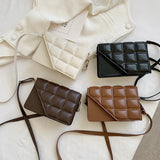 Rhombus Women's Shoulder Bag Texture Messenger Bag Handbags