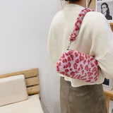 Female Animal Pattern Shoulder Party Clutches Ladies Top-handle Bag Tote