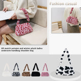 Female Animal Pattern Shoulder Party Clutches Ladies Top-handle Bag Tote