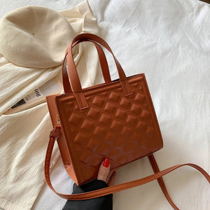Textured Women's Crossbody Bag Small Square Handbag