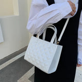 Textured Women's Crossbody Bag Small Square Handbag