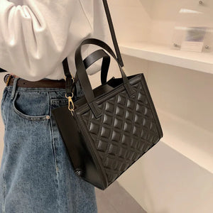 Textured Women's Crossbody Bag Small Square Handbag