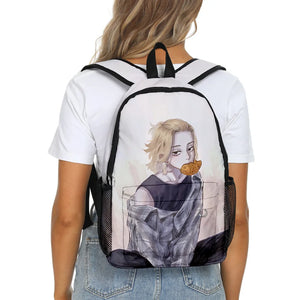 Tokyo Revengers Student Bookbag Waterproof 3D Print Backpack