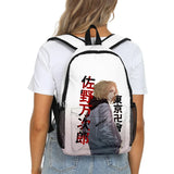 Tokyo Revengers Student Bookbag Waterproof 3D Print Backpack
