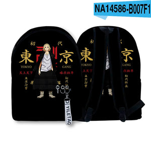 Tokyo Revengers School Backpack 3D Print Waterproof Boys/Girls Travel Bag