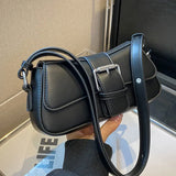 Texture PU Leather Shoulder Bags Lady High Handbag Crossbody Bag