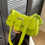 Texture PU Leather Shoulder Bags Lady High Handbag Crossbody Bag