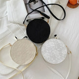 Women Small Shoulder Bag Round Messenger Bag