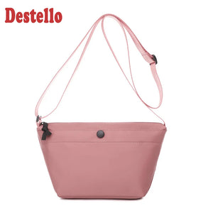 Nylon Hobo Shoulder Bags Casual Solid Make Up Bags