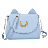 Women's Solid Kitten Bag Casual Messenger Crescent Bag