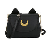 Women's Solid Kitten Bag Casual Messenger Crescent Bag