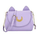 Women's Solid Kitten Bag Casual Messenger Crescent Bag