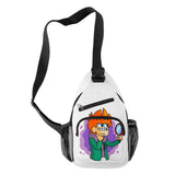 Eddsworld Chest Bag Waterproof Boys/Girls 3D Print Shoulder Bag