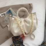Fold Portable Small Bag Thick Chain Shoulder Bag