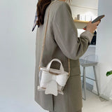 Mini Transparent Chain Messenger Bucket Bag