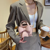 Mini Transparent Chain Messenger Bucket Bag